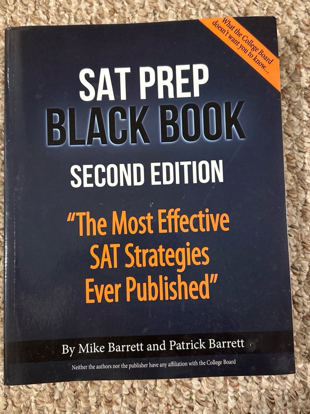 SAT Prep Black Book Second Edition - Black DISCLAIMER: Has some highlighting